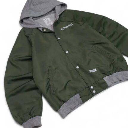 Military Green Hooded Bomber